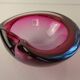 Sommerso Murano Glass Ashtray, Italy, 1960s