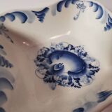 Gzhel tradition for this empty pocket / cup made ~ in Russia near Moscow. signed