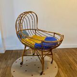 Cradle in rattan