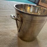 Silver metal champagne bucket
