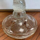 Antique pair of glass candlesticks by MEISENTHAL, marine model