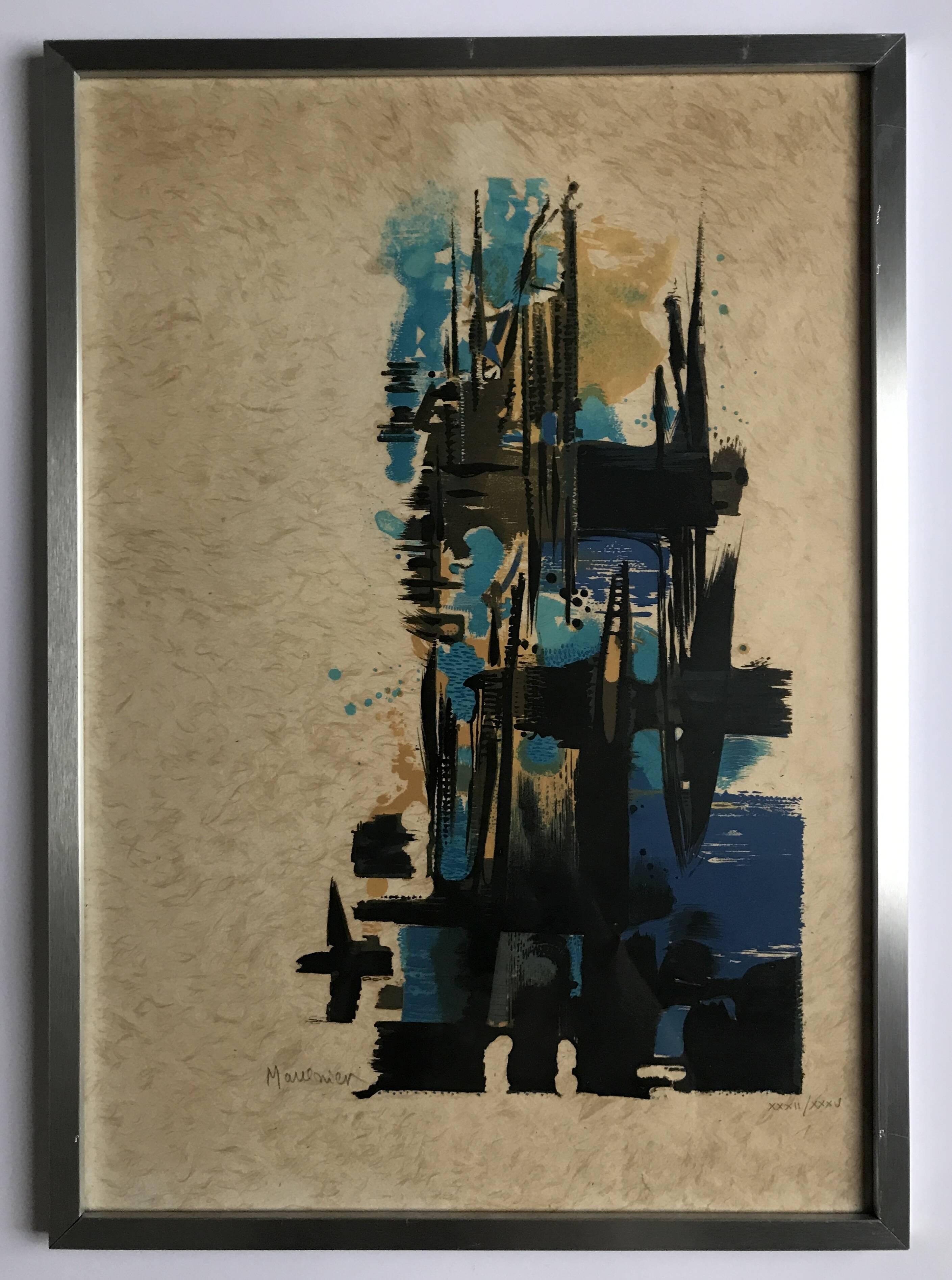 Share MANESSIER Elegy for Martin Luther King I, 1978. Signed lithograph.