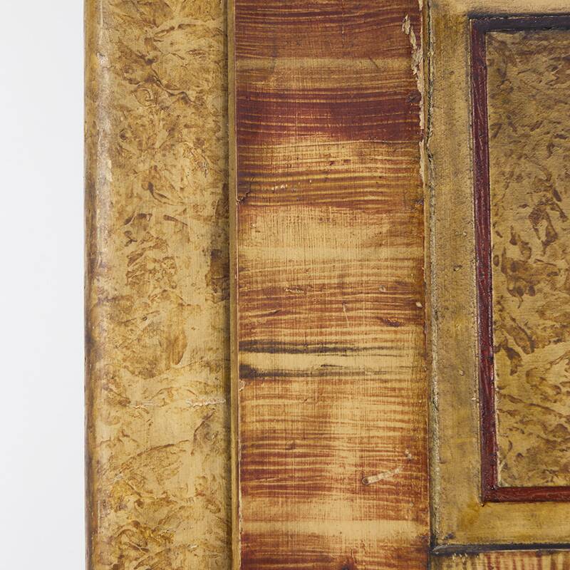 Painted Folk Art Bridal Cupboard