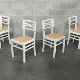 4 chaises blanche