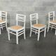 4 chaises blanche