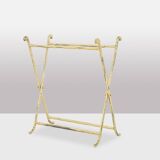 Jansen. Console in gilded brass and white marble. 1970s.LS4683607U
