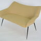 Banquette coquille carré jaune