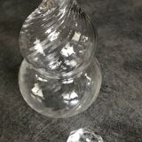 Vintage glass perfume flask height 18 cm
