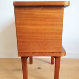 Vintage teak bedside table