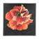 Pink peony painting on black background