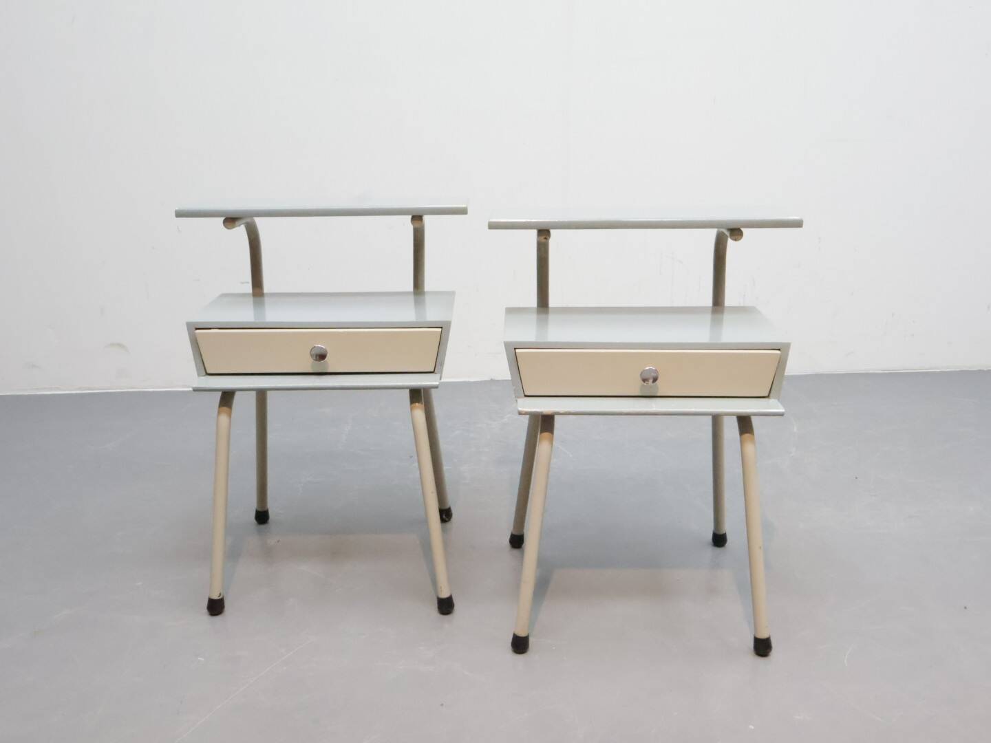 Set vintage nachtkastjes Wim Rietveld voor Auping