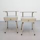 Set vintage nachtkastjes Wim Rietveld voor Auping
