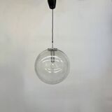 Large Limburg Glashütte hanging lamp globe 1970s Germany