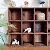Old wooden workshop locker