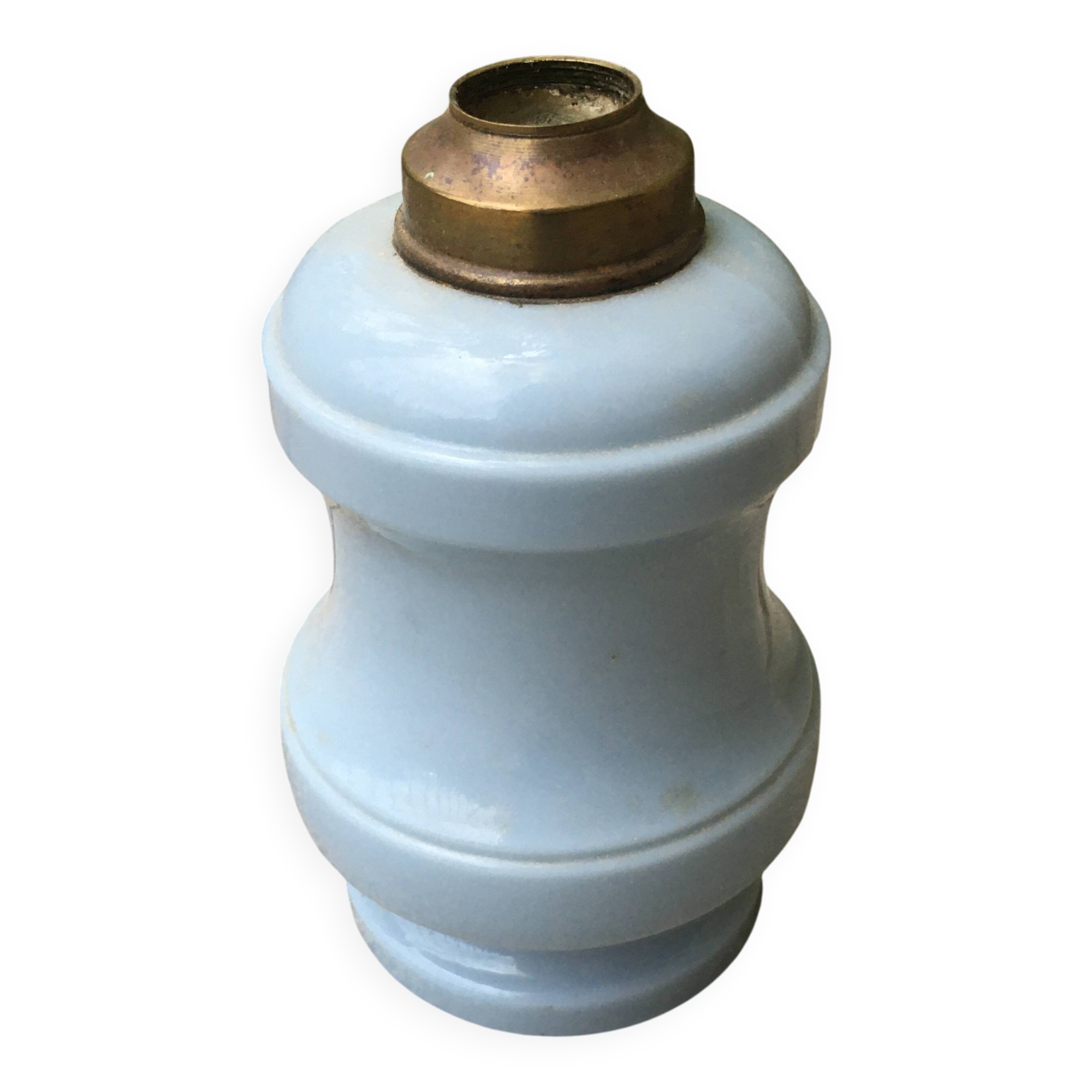 Blue Opaline lamp base