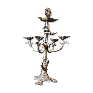 Bougeoir en bronze 45cm - inde