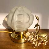 Lampe à posé globe vintage art déco