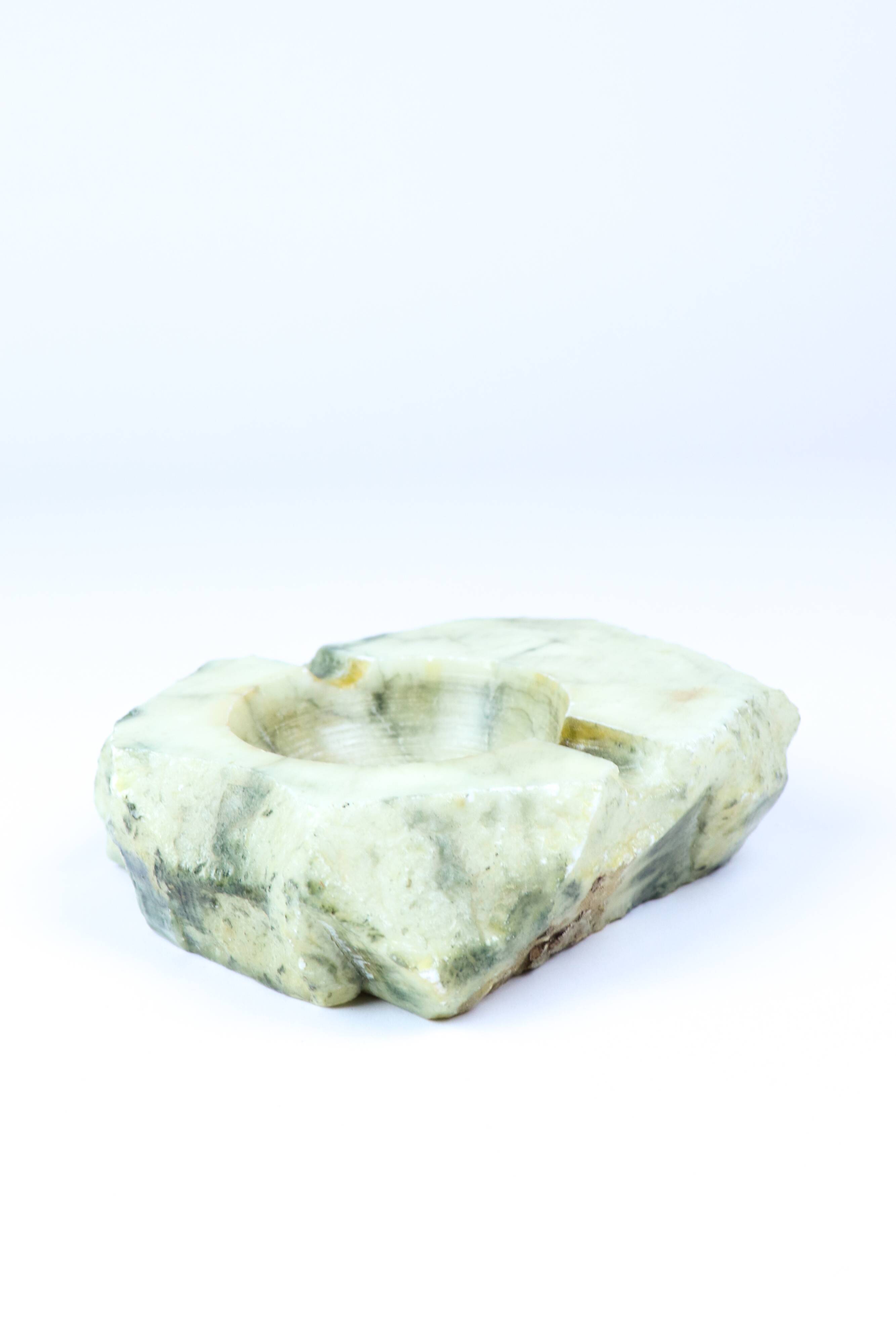Vintage alabaster ashtray from the 70s.