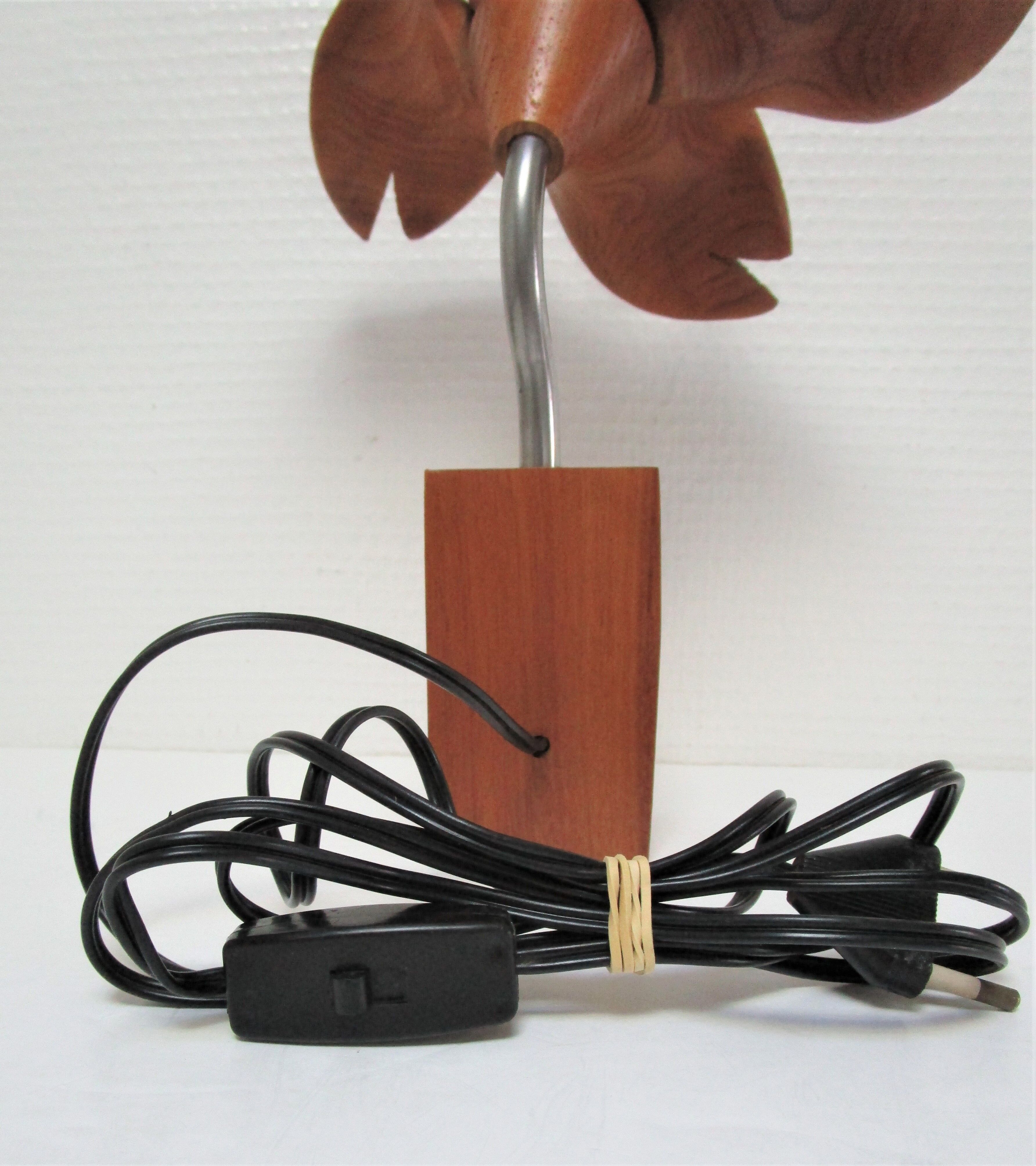 Lamp flower solid wood vintage years