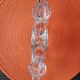 Pair of crystal candlesticks from France, Vannes, vintage 60s/70s.