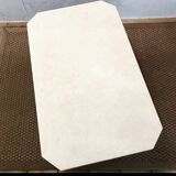Travertine coffee table
