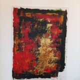 Abstract painting by decorator Erik Huet Alvarez