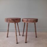 Neem wood stools