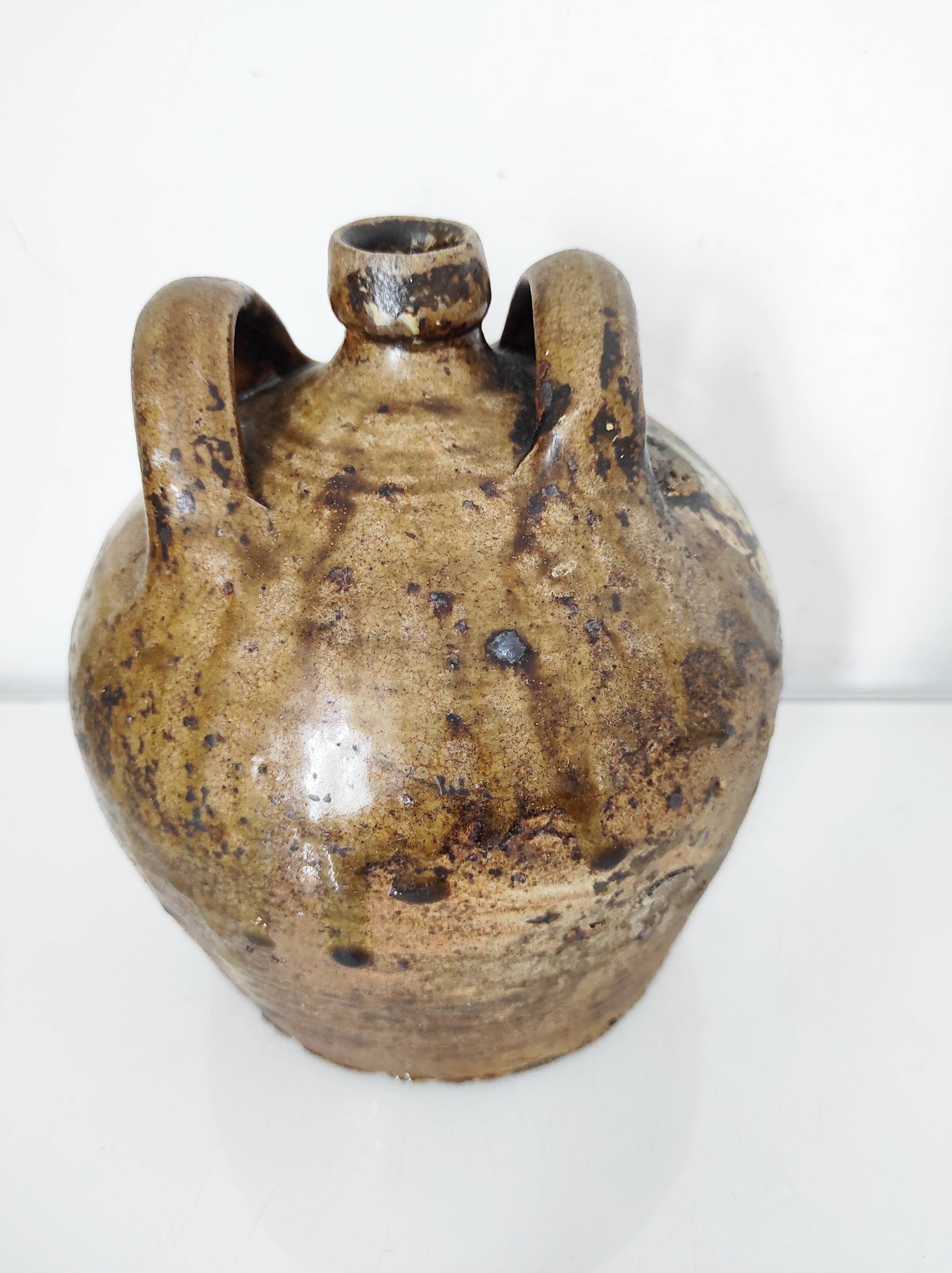 19th century ceramic oil jug