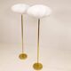 Modern Scandinavian floor lamps in brass "ENCO", Sweden, 1970s