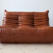 2 seater sofa and armchair Togo  designed by Michel Ducaroy 1973