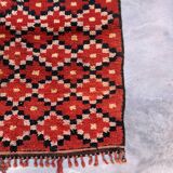 Moroccan rug Marmoucha red - 289 x 97 cm