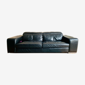 Canape 3 seats in italian leather domicil