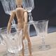 Set 8 grands verres vin cristal Baccarat Lauzun