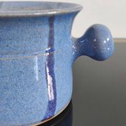 Tasse /  bolle vintage en grès émaillé, signé