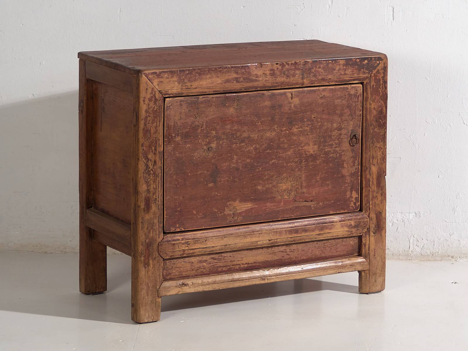 Small antique sideboard with brown patina (circa 1900)