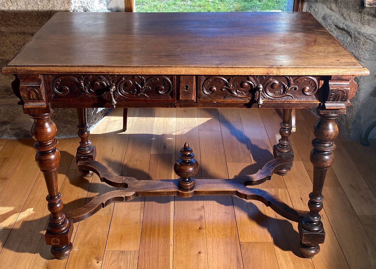 Louis XVIII style table, late 19th century