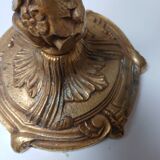 Bronze lamp base, rocaille and voluptuous decor