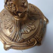 Bronze lamp base, rocaille and voluptuous decor