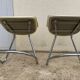 Pair of smoked plexiglass and chrome chairs from the 70s.