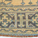 Pale orange & blue turkish runner rug 72x341cm