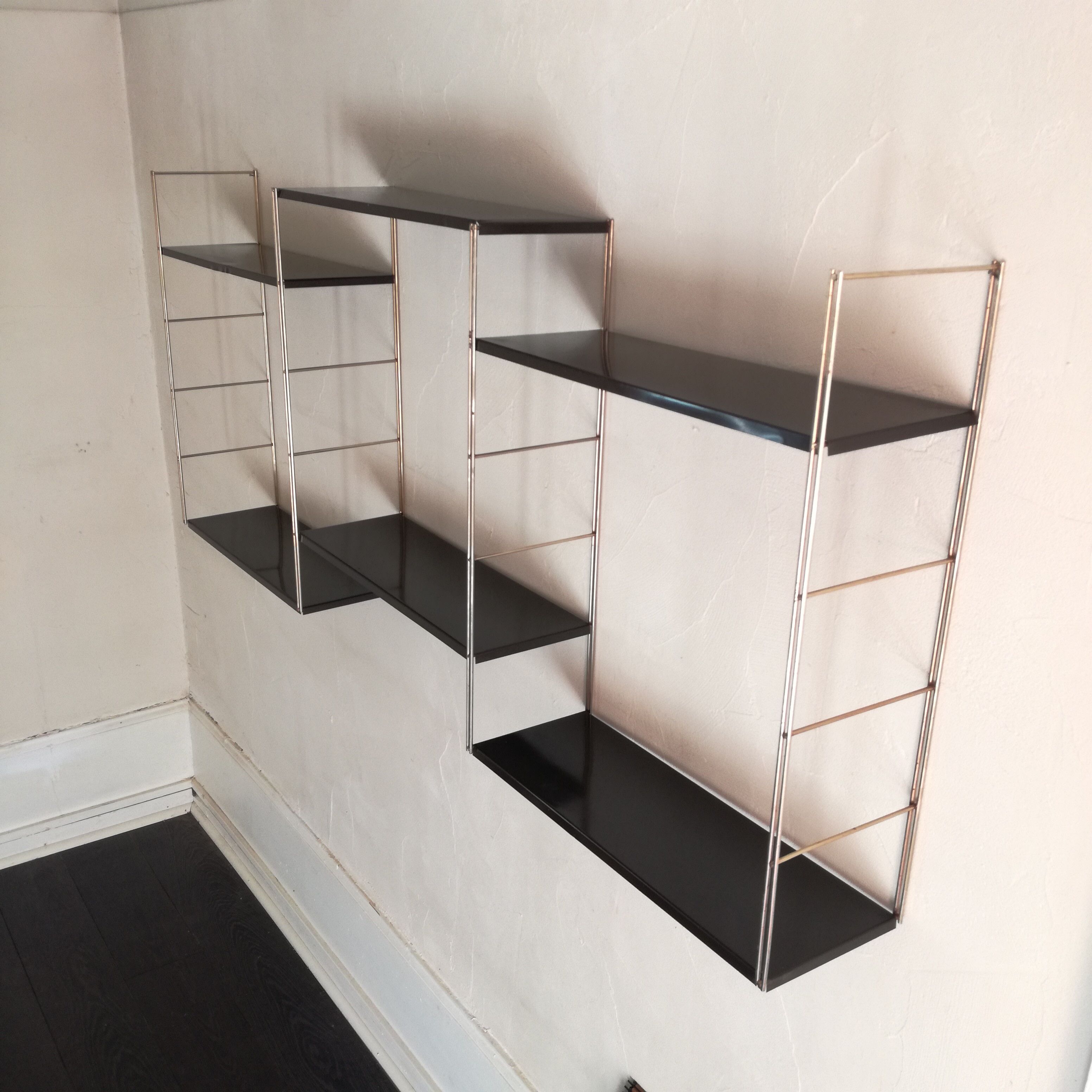 Gold and brown thong shelf