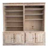 AmPm bookcase in ceruse solid wood