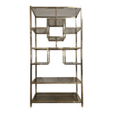 Vintage 1970s golden designer shelf