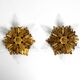 Set of three beautiful 1960s Italian ceiling or wall lamps by Banci Firenze