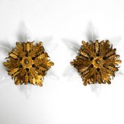 Set of three beautiful 1960s Italian ceiling or wall lamps by Banci Firenze