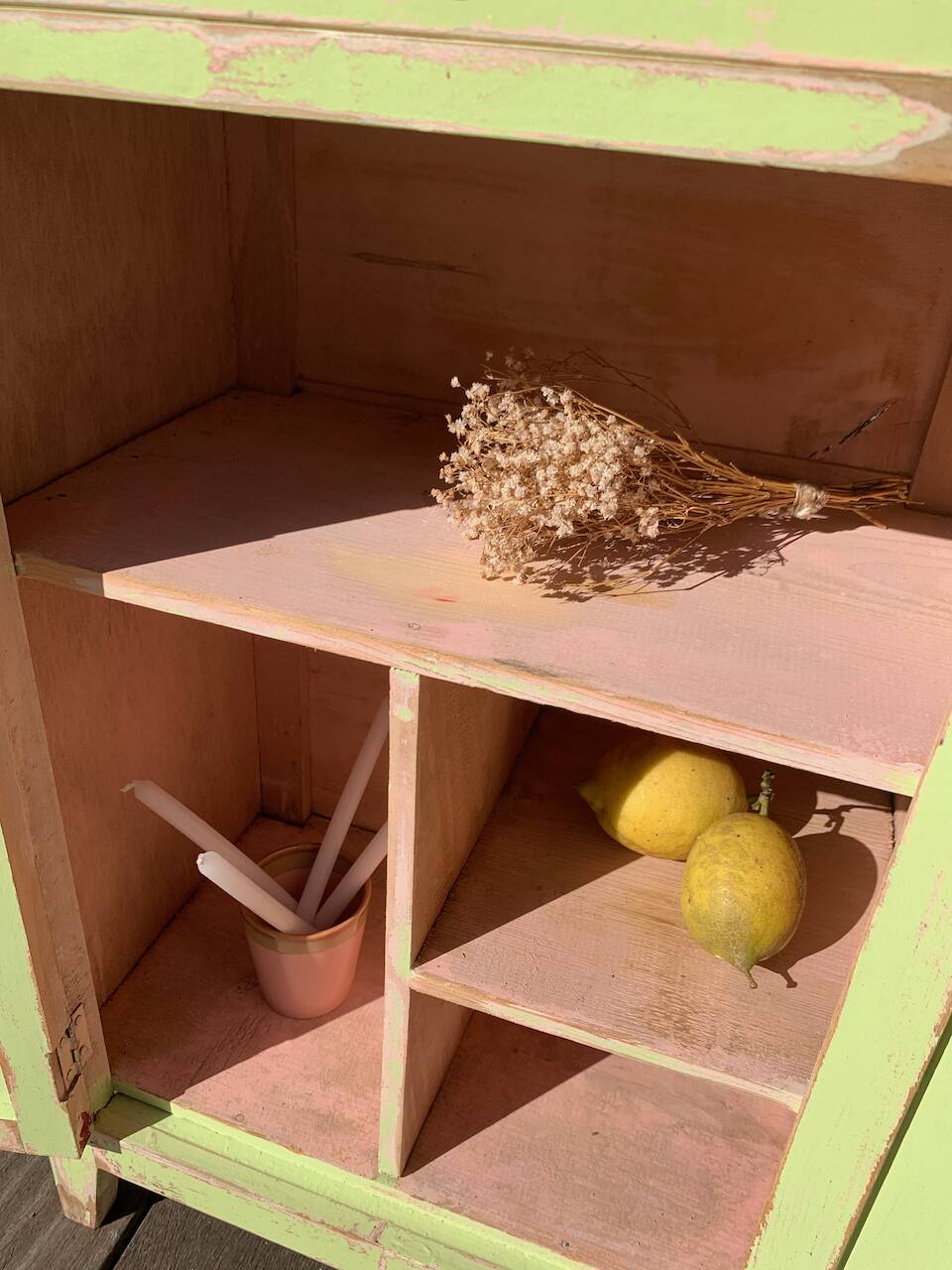 Parisian buffet in patinated wood