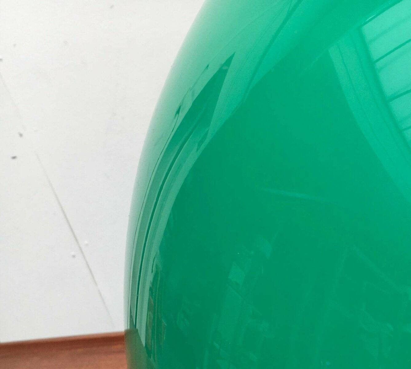 Mid-century green Italian table lamp Toledo by Luigi Massoni for Guzzini, 1960s.