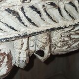 Old wooden furniture with niches