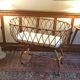 Vintage rattan cradle