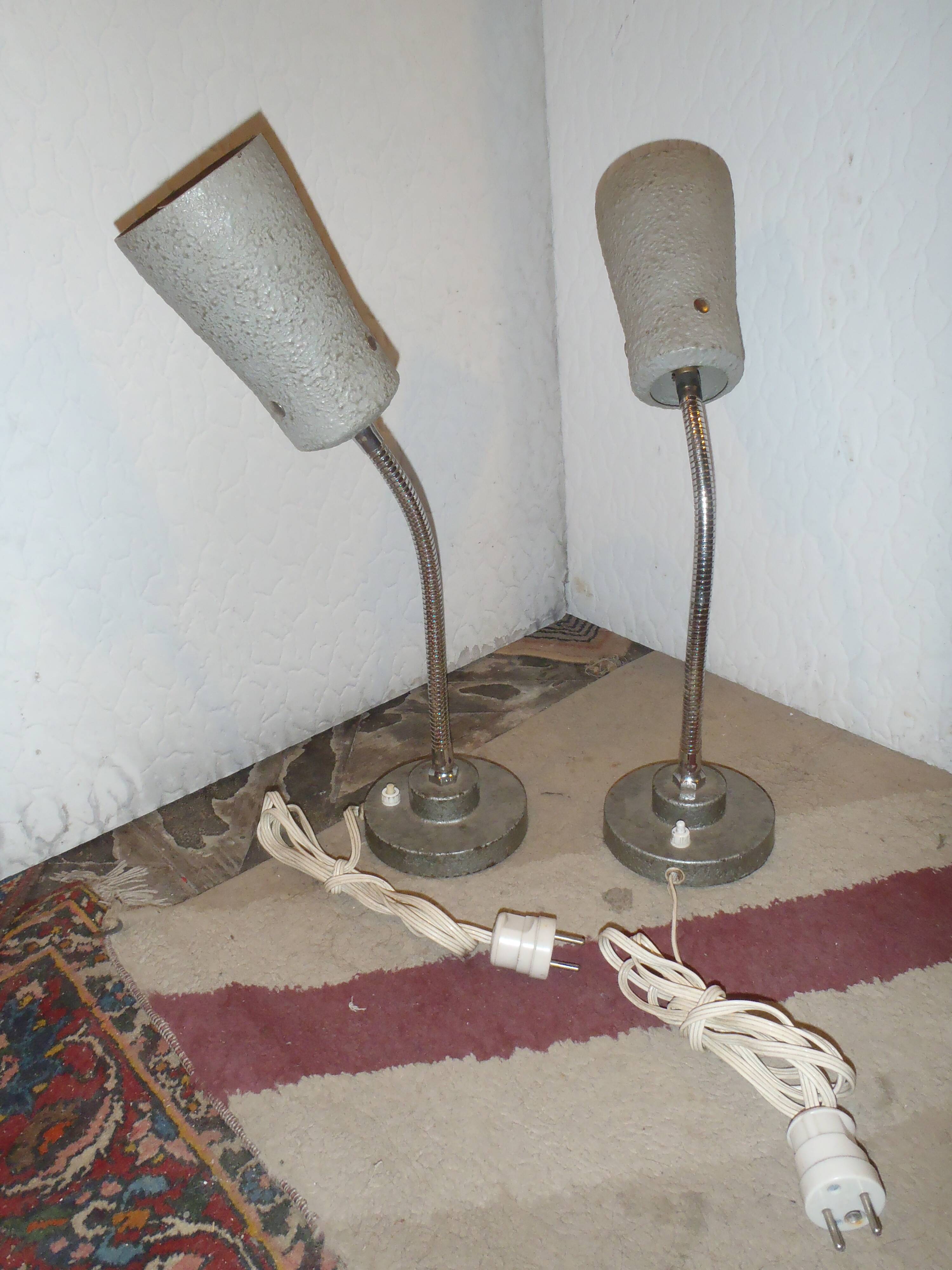 Pair of industrial lamp COGIT Paris 1950/1960